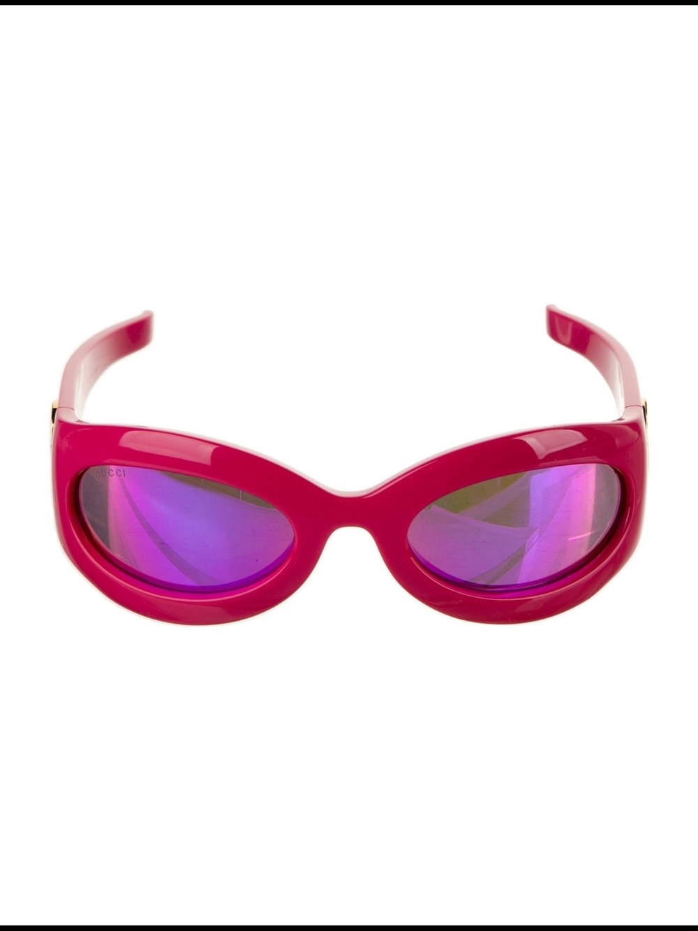 Gucci GG1247S Hot Pink Mirrored Cat-Eye Sunglasses